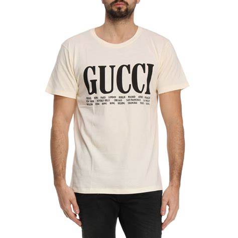 gucci white tshirt|gucci t shirt men white.